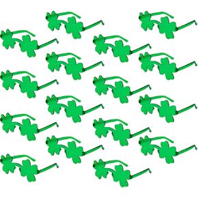 Semato 16 Pcs Shamrock Sunglasses Rimless Green Clover Irish Glasses St Patricks Day Accessories Party Favors in Kuwait