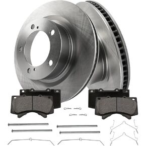 Front Brake Kit for 2008 2009 2010 2011 2012 2013 2014-2022 Toyota Sequoia, 2007-2021 Tundra, 2016-2021 Land Cruiser Lexus LX570 Brake Pads and Rotors Kit, Brakes Replacement 13.94" Rotor in Kuwait