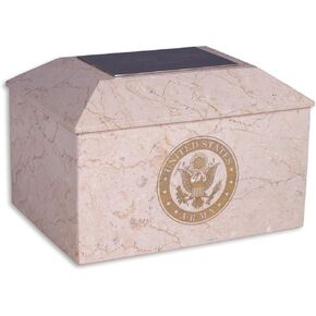 Bey-Berk Deering Moments Marble Custom Engraved US Army Cremation Memorial Urn for Human Ashes Adult Size (Beige) in Kuwait