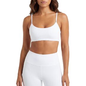 Sofra Women's Cotton Adjustable Straps Padded Sports Yoga Bra in Kuwait