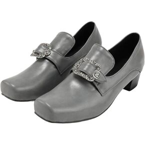 أحذية المحكمة النبيلة للرجال من القرن الثامن عشر، أحذية رجالية رسمية من عصر النهضة في القرون الوسطى، أحذية جلدية رسمية على الطراز الفيكتوري مع إبزيم مزخرف in Kuwait