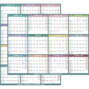 Wall Calendar 2024-2026 – Sep. 2024 - Feb. 2026, 18 Monthly Calendar 2024-2026, 11 x 8.5 In, 2025 Calendar 18 Months, 2025 Wall Calendar with Ruled Blocks, Thicker Paper, Holidays, To-do List ＆ Notes in Kuwait