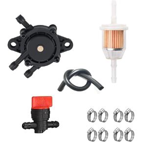 808656 691034 Fuel Pump for BS 692313 491922 Kohler 24 393 16-S Hon&Da 16700-Z0J-003 LG808656 M145667 Fuel Filter & Fuel Line Shut Off Valve for Kawasaki 49040-7001 Lawn Mower Parts in Kuwait