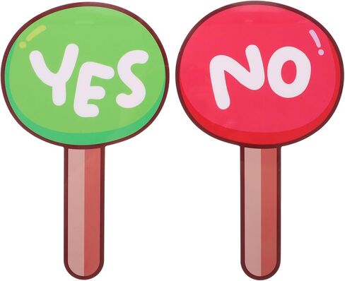 لوحة تحكيم للفصل الدراسي قطعتان محمولة باليد نعم لا مجاديف التصويت أداة تعليمية محمولة للمعلم لمشاركة الطلاب والتعلم التفاعلي in Kuwait