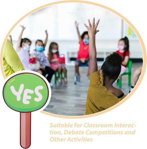 لوحة تحكيم للفصل الدراسي قطعتان محمولة باليد نعم لا مجاديف التصويت أداة تعليمية محمولة للمعلم لمشاركة الطلاب والتعلم التفاعلي in Kuwait