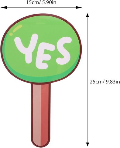 لوحة تحكيم للفصل الدراسي قطعتان محمولة باليد نعم لا مجاديف التصويت أداة تعليمية محمولة للمعلم لمشاركة الطلاب والتعلم التفاعلي in Kuwait