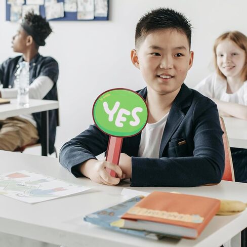 لوحة تحكيم للفصل الدراسي قطعتان محمولة باليد نعم لا مجاديف التصويت أداة تعليمية محمولة للمعلم لمشاركة الطلاب والتعلم التفاعلي in Kuwait