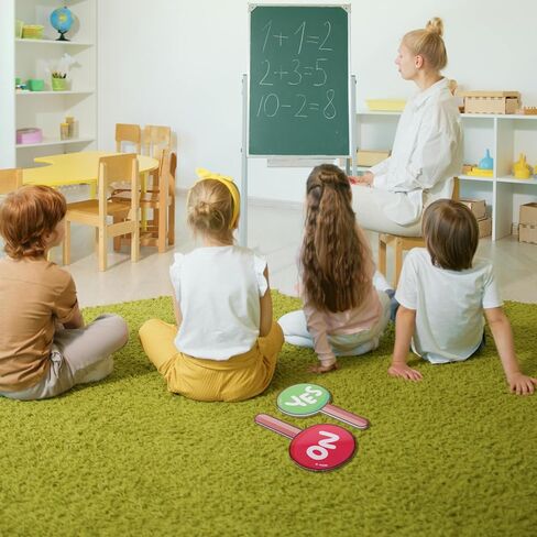 لوحة تحكيم للفصل الدراسي قطعتان محمولة باليد نعم لا مجاديف التصويت أداة تعليمية محمولة للمعلم لمشاركة الطلاب والتعلم التفاعلي in Kuwait