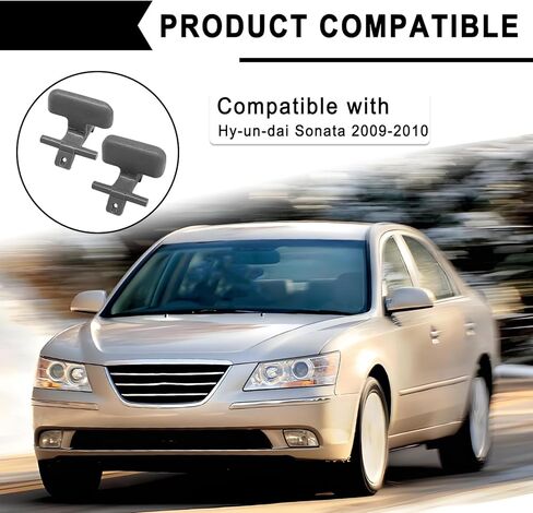 زوج واحد من مشابك مزلاج علوي وسفلي لوحدة التحكم المركزية متوافقة مع Hyundai Sonata 2009-2010 استبدال # 84661-3K000V2 84662-3K000V2 (رمادي) in Saudi Arabia