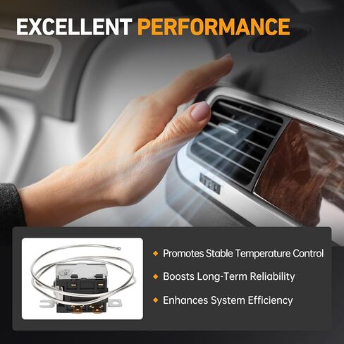 A/C Thermostat Switch Compatible with Omega Freightliner A22-23640-000 A46-3122-030 22-23640-000 Air Conditioner Thermostat Switch in Kuwait