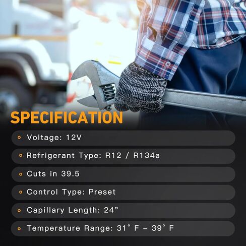 A/C Thermostat Switch Compatible with Omega Freightliner A22-23640-000 A46-3122-030 22-23640-000 Air Conditioner Thermostat Switch in Kuwait