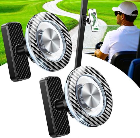 Magnetic Golf Cart Phone Holder, Golf Accessories Gifts for Men Dad Husband Unique, 360° Rotation US Flag Phone Mount for Golf Cart, Birthday Golf Gifts for Men Him Boyfriend, 2026 Golfers Must Haves in Kuwait