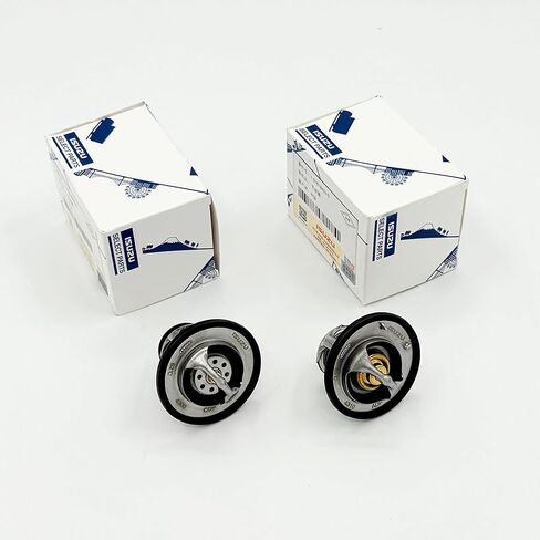 Pair of Thermostat Coolant 82℃ + 85℃ For ISUZU NPR NPR-HD NQR NRR 4HE1 4.8L 4HK1 5.2L 1998-2024 OEM in Kuwait