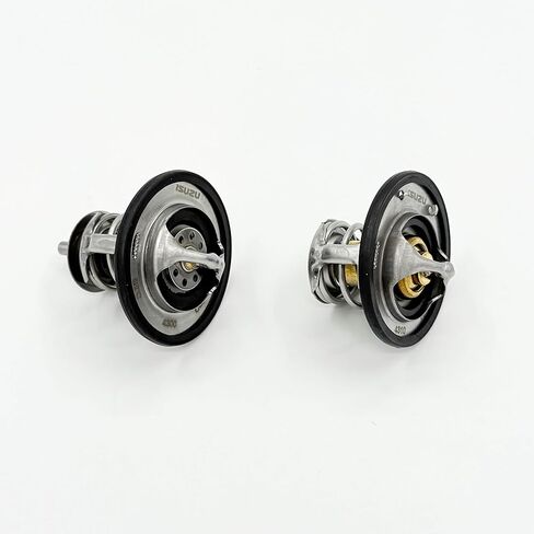 Pair of Thermostat Coolant 82℃ + 85℃ For ISUZU NPR NPR-HD NQR NRR 4HE1 4.8L 4HK1 5.2L 1998-2024 OEM in Kuwait