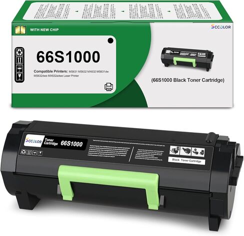 خرطوشة حبر 66S1000 بديلة عالية الإنتاجية للحبر الأسود Lexmark 66S1000 متوافق مع طابعات Lexmark MS531 MS631 MS632 MX532 MX632 MS531dw MS631dw MS632dwe MX532adwe MX632adwe in Saudi Arabia