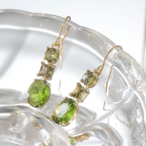 1 Pair of Vintage Copper Craftsman Earrings Inlaid with Artificial Zircon Bohemian Style Travel Party, The Best Choice for Daily Wear in Saudi Arabia