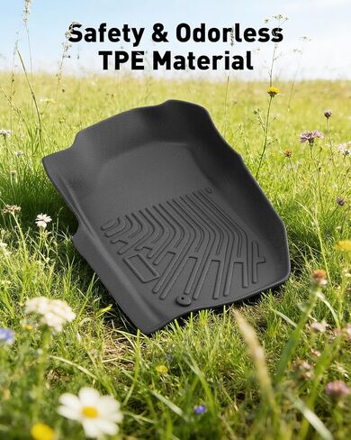 Floor Mats for Toyota Tacoma 2001-2004(ONLY Fit Double Cab) All Weather Custom Fit Heavy Duty Rubber Liner, 1st & 2nd Row, Car Accessories for Tacoma 2001 2002 2003 2004 in Kuwait