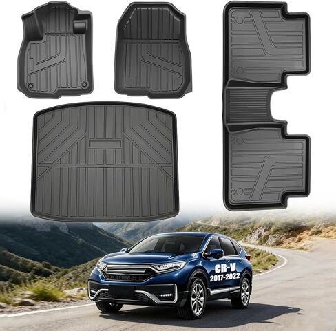 مجموعة سجادات الأرضية وبطانة الحمولة لجميع الأحوال الجوية لسيارة Ford Bronco 2021-2026 4 أبواب، بطانات أرضية TPE مخصصة مع حصيرة صندوق السيارة، ملحقات برونكو للصف الأول والثاني، وليس لنماذج برونكو سبورت والهجينة in Kuwait