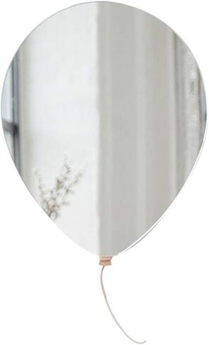 Frameless Small Decorative Mirror Unique Balloon Shape with Polished Edge Bevelled HD Vanity Glass Mirror Punch-Free Design for Bathroom Bedroom Living Room in Saudi Arabia