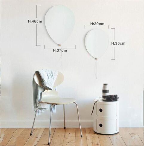 Frameless Small Decorative Mirror Unique Balloon Shape with Polished Edge Bevelled HD Vanity Glass Mirror Punch-Free Design for Bathroom Bedroom Living Room in Saudi Arabia