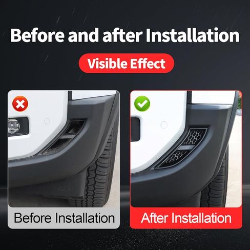 2-Pack Front Left and Right Air Intake Grille Decoration for 2024-2026 Toyota Land Cruiser 250 1958 Prado Air Inlet Protective Cover Exterior Modification 2025 land cruiser accessories (Matte Black) in Saudi Arabia
