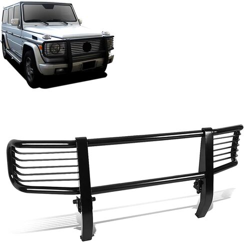 وحدة حماية من الصدمات لفرشاة شبكة الحصان الأسود باللون الأسود متوافقة مع 2003-2010 Mercedes-Benz G55 AMG|1999-2010 Mercedes-Benz G500-PGBZA008A in Saudi Arabia