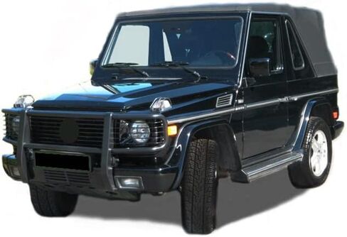 وحدة حماية من الصدمات لفرشاة شبكة الحصان الأسود باللون الأسود متوافقة مع 2003-2010 Mercedes-Benz G55 AMG|1999-2010 Mercedes-Benz G500-PGBZA008A in Saudi Arabia
