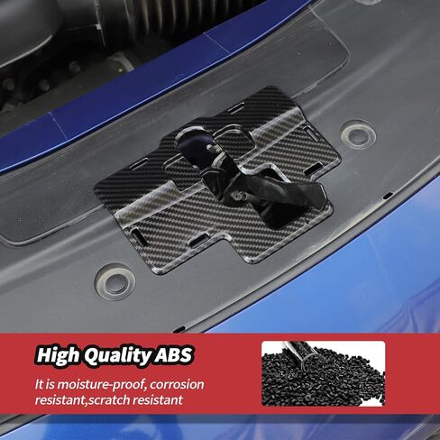 JeCar 4pcs Carbon Fiber Engine Bay Dust Cover Trim Kit for 2011-2023 Dodge Charger in Saudi Arabia