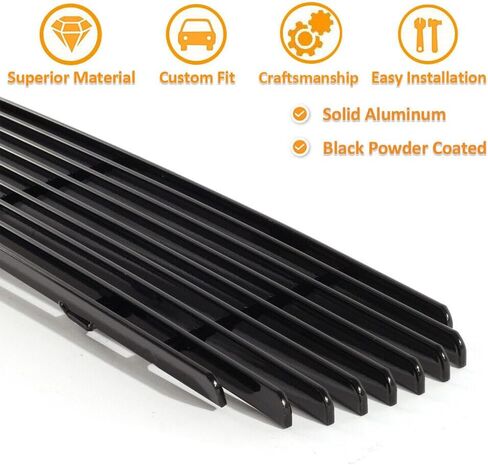 Black Grille Front Billet Grille Insert Compatible with Chevy Silverado 2500 HD 2011-2014 in Saudi Arabia