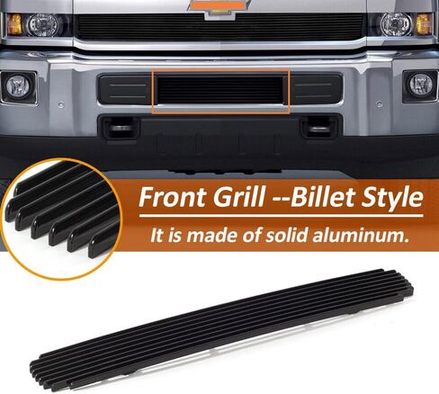 Black Grille Front Billet Grille Insert Compatible with Chevy Silverado 2500 HD 2011-2014 in Saudi Arabia