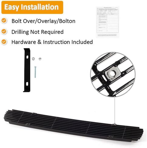 Black Grille Front Billet Grille Insert Compatible with Chevy Silverado 2500 HD 2011-2014 in Saudi Arabia