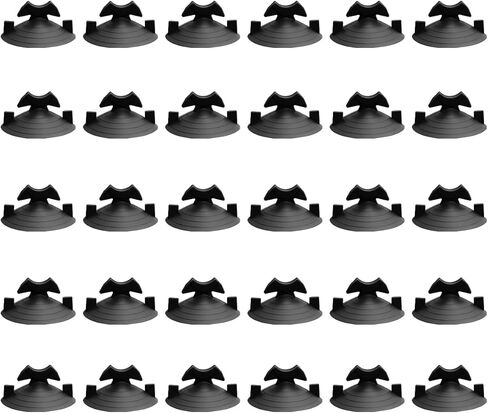 30PCS Car Glass Windshield Sunshade Suction Cups, Powerful Pull Ring Vehicle Window Shade Suction Cups, Multifunction Auto Sun Visor Sucker Hook, Universal for Vehicles (Transparent, 4.5 cm) in Saudi Arabia