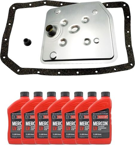 مجموعة خدمة نقل الحركة F110KX 6R80 مع حشية مطاطية فاخرة من الفلين وسوائل متوافقة مع 2015-2020 F150 | يستبدل FL3Z-7A098-B، FT-200، (7) XT-10-QLVC in Kuwait