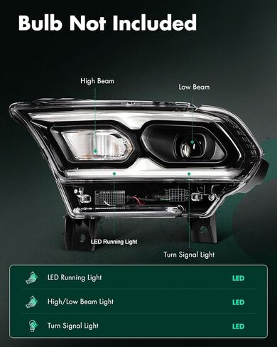 SCITOO Headlight Assembly Fit 2021-2024 for Dodge Durango Black Housing Clear Lens Left Side Headlight 68433779AF in Saudi Arabia