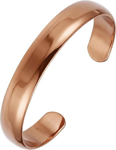 Jecanori Pure Copper Bracelet — 99.99% Real Solid Copper Bracelet for Men & Women, Adjustable Tibetan Cuff Bangle, Gift Box Included in Kuwait