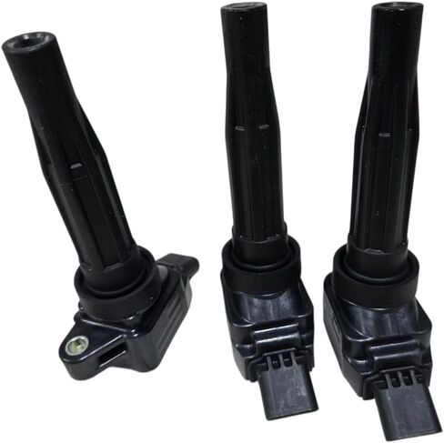 Genuine OEM Ignition Coil Set, Black, Pack of 3, Compatible With Hyundai Genesis G70, G80, G90, Palisade, Kia Models, Part 27310-3L030 in Saudi Arabia