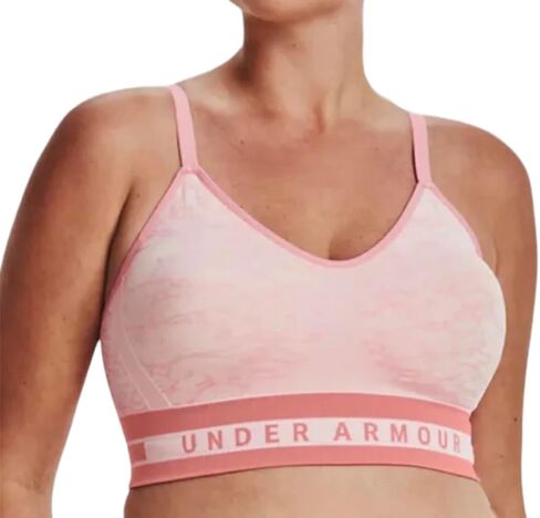 حمالة صدر رياضية ذات خط طويل باللون الوردي من Under Armour UA مقاس XL in Saudi Arabia