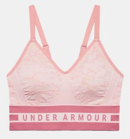 حمالة صدر رياضية ذات خط طويل باللون الوردي من Under Armour UA مقاس XL in Saudi Arabia