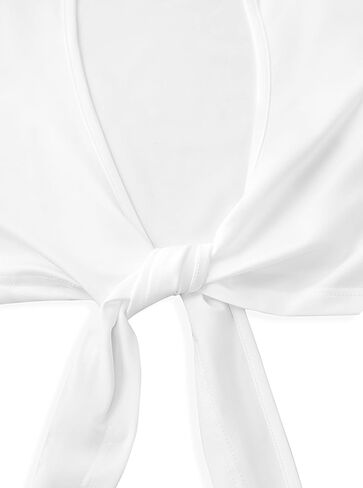 LovelyWholesale كم طويل قمم المحاصيل للنساء مثير التعادل الجبهة الأعلى العميق الخامس الرقبة تي شيرت Clubwear in Kuwait