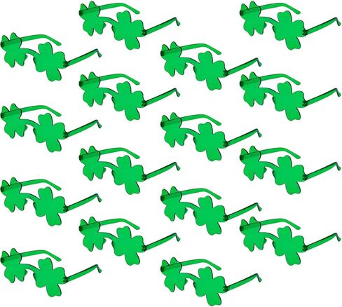 Semato 16 Pcs Shamrock Sunglasses Rimless Green Clover Irish Glasses St Patricks Day Accessories Party Favors in Kuwait