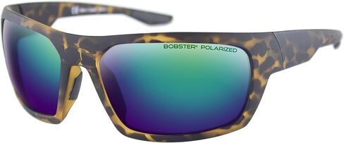 Bobster ® Trout, Matte Brown Tortoise Frame, Smoked Polarized Lens and Green Revo in Kuwait