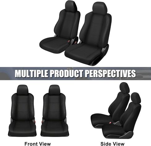 SAPUBK Custom-Fit Front Seat Covers Replace for 2003-2006 Nissan 350Z, Driver and Passenger Premium Leather with Composite Soft Foam Lining Seat Cover in Saudi Arabia