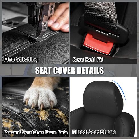 SAPUBK Custom-Fit Front Seat Covers Replace for 2003-2006 Nissan 350Z, Driver and Passenger Premium Leather with Composite Soft Foam Lining Seat Cover in Saudi Arabia