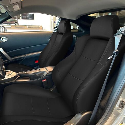 SAPUBK Custom-Fit Front Seat Covers Replace for 2003-2006 Nissan 350Z, Driver and Passenger Premium Leather with Composite Soft Foam Lining Seat Cover in Saudi Arabia