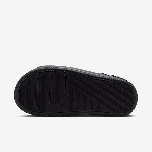 Nike Calm Elevation Fur Women's Slides (Black/Black) in Saudi Arabia