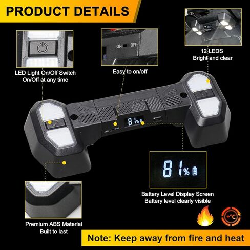 BESTAOO LED Interior Map Lights Front Seat Dome Light Compatible with 2012-2017 Jeep Wrangler JK, Reading Lights for Wrangler Accessories, 5980K White LED Lights in Saudi Arabia