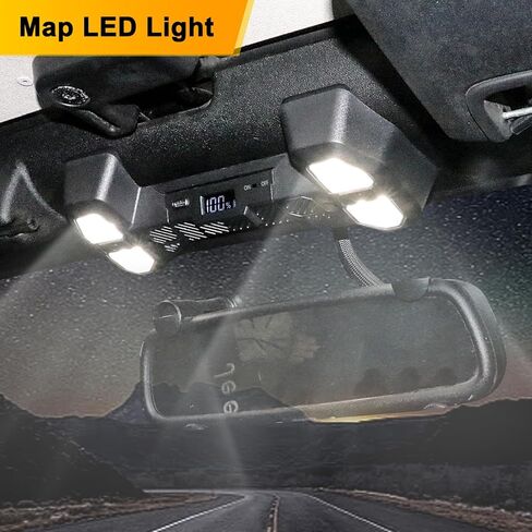BESTAOO LED Interior Map Lights Front Seat Dome Light Compatible with 2012-2017 Jeep Wrangler JK, Reading Lights for Wrangler Accessories, 5980K White LED Lights in Saudi Arabia