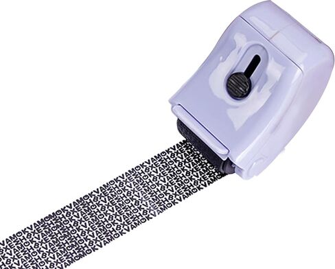 Sonjade Identity Theft Protection Roller Security Stamp, Built in Cutter & Flip Cover Design, Privacy Guard Confidential Data for Your ID, Documents, Labels, Packages, Address, 1 Pack (Purple) in Kuwait