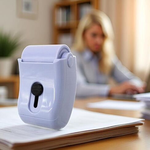 Sonjade Identity Theft Protection Roller Security Stamp, Built in Cutter & Flip Cover Design, Privacy Guard Confidential Data for Your ID, Documents, Labels, Packages, Address, 1 Pack (Purple) in Kuwait