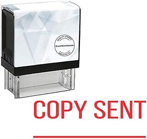 StampExpression - Copy Sent with Line On with Line Office Self Inking Rubber Stamp - Red Ink (A-5824) in Saudi Arabia
